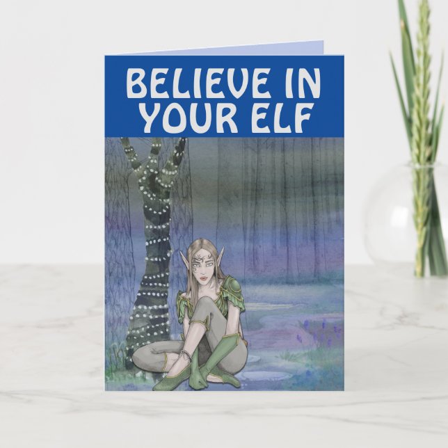 ELF GIRL FANTASY BIRTHDAY CARDS (Front)