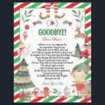 Elf Goodbye Farewell Christmas Letter from Elf<br><div class="desc">Create magical Christmas with this cute letter from Elf.  All text is editable,  it can be customised for an arrival letter,  return letter or goodbye letter.
(c) The Happy Cat Studio.</div>