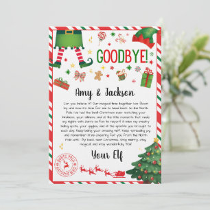 elf goodbye letter - elf return letter invitation