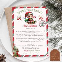 Elf Goodbye Letter Invitation
