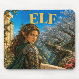 Elf, Gothic Fantasy Monster Mouse Pad