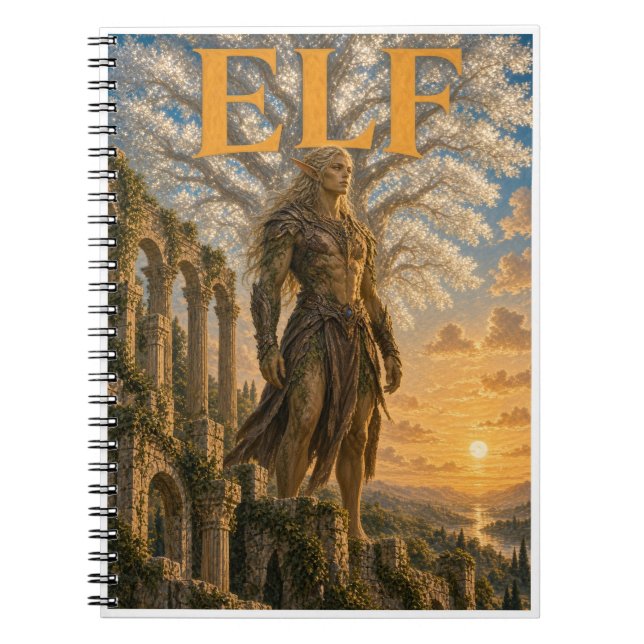Elf, Gothic Fantasy Monster Notebook (Front)