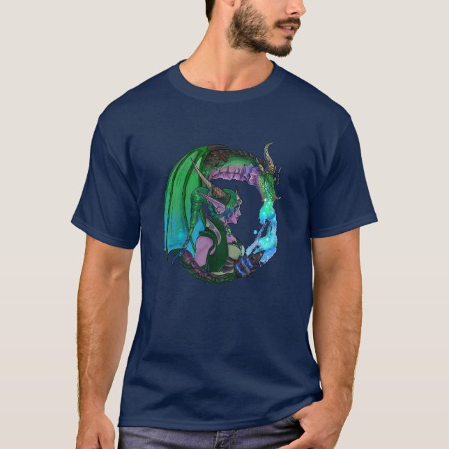 Elf Green Dragon T-Shirt (Front)