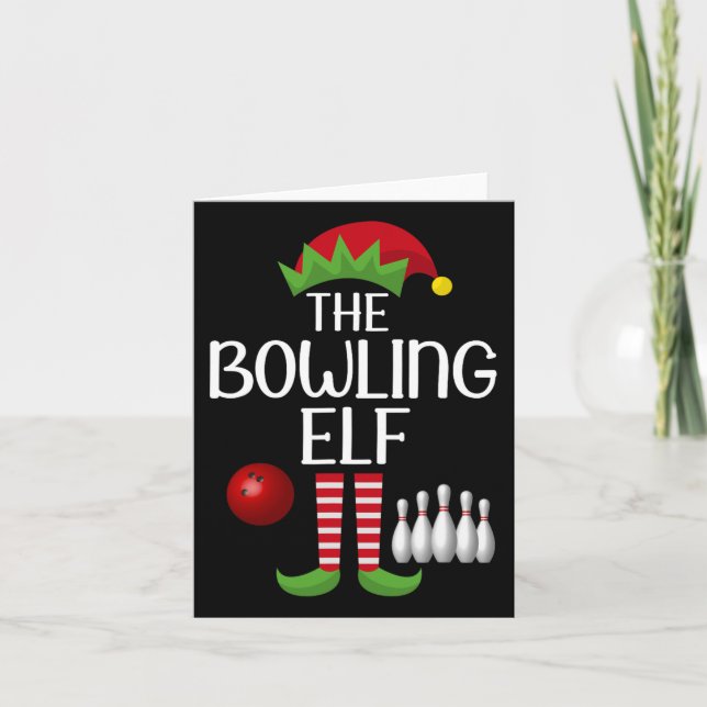 Elf Group Matching Family Christmas Costume The Bo Card (Front)