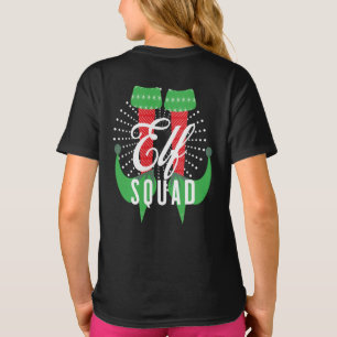 Elf Heels Squad Christmas Holiday Name T-Shirt
