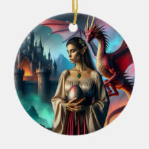 Elf holding a dragon egg