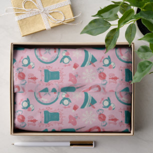 Elf Holiday Framed Icon Pattern Tissue Paper