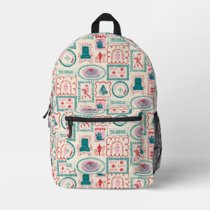 Elf Holiday Icon Pattern Printed Backpack