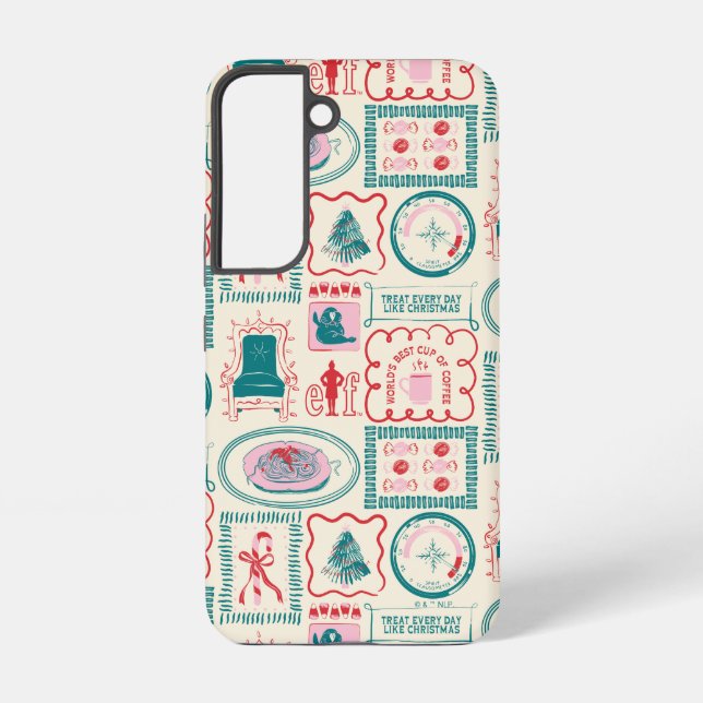 Elf Holiday Icon Pattern Samsung Galaxy S22 Case (Back)