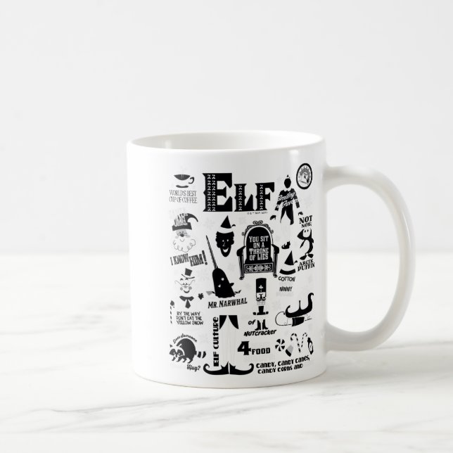 Elf Icons And Movie Quotes  Coffee Mug (Right)