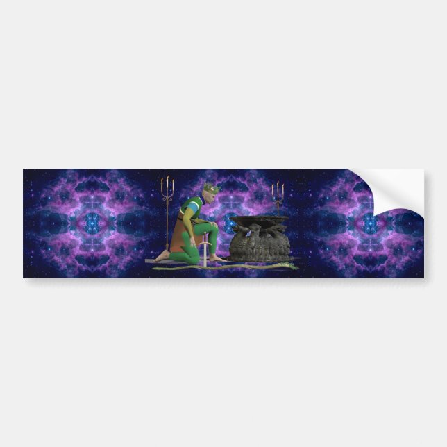 Elf King Bumper Sticker (Front)