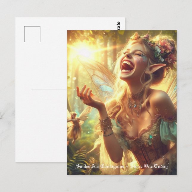 Elf Laughter  Postcard (Front/Back)