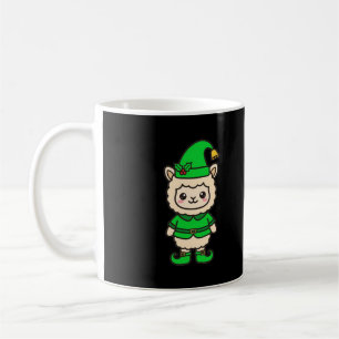Elf Llama Christmas Coffee Mug