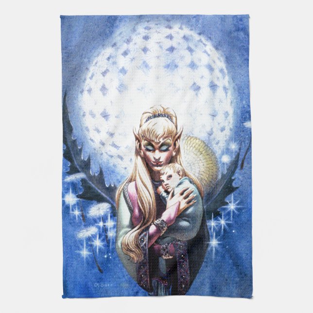 Elf Madonna Tea Towel (Vertical)