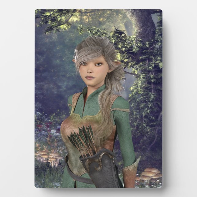 Elf Maiden in the Woods Plaque (Front)