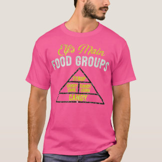 Elf Main Food Groups Funny T-Shirt