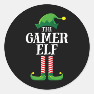 Elf Matching Family Group Christmas Party  Classic Round Sticker