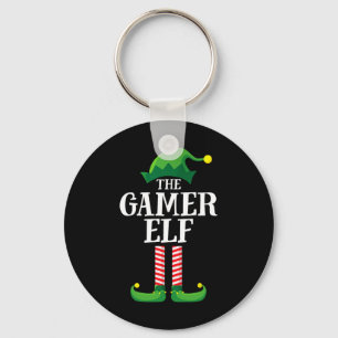Elf Matching Family Group Christmas Party  Key Ring