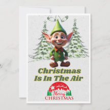 ELF Merry Christmas Greetings Card