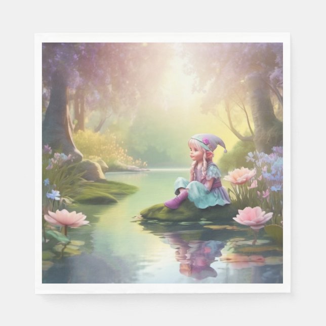 Elf Paper Napkin (Front)