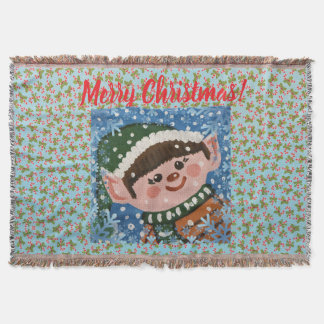 Elf Pillow Throw Blanket