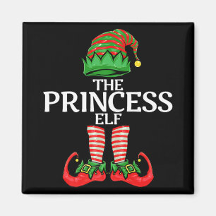 Elf Princess Christmas Family Matching Group Premi Magnet