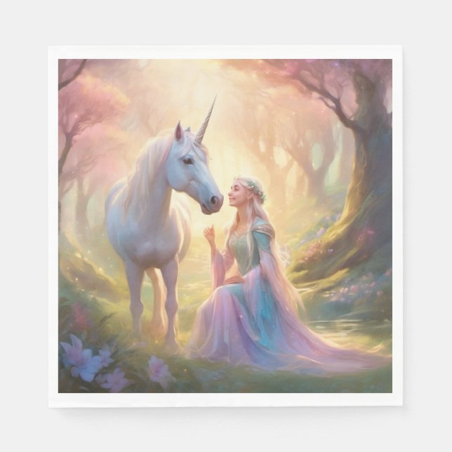 Elf Princess Paper Napkin (Front)