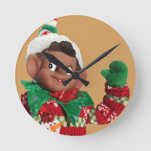 Elf Round Clock (Front)