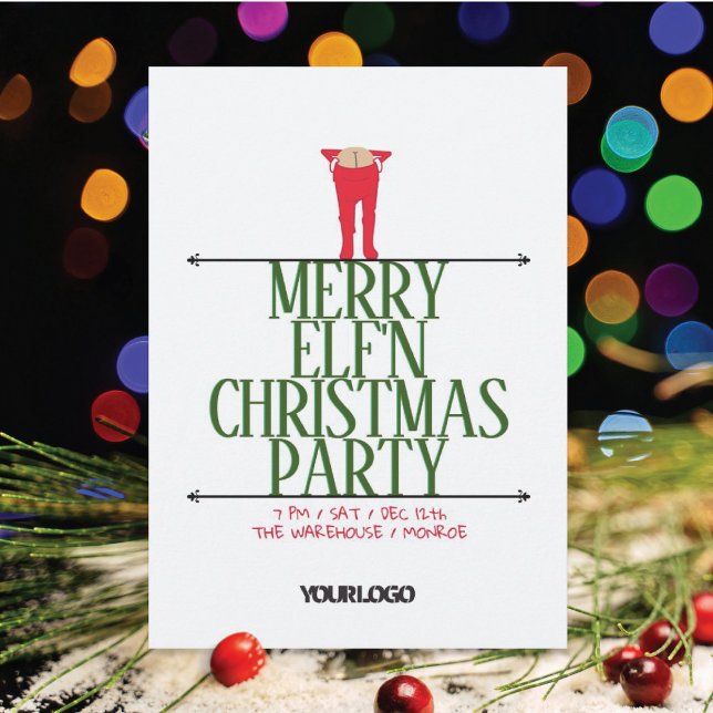 Elf Shenanigans Office Christmas Party Invitation (Creator Uploaded)