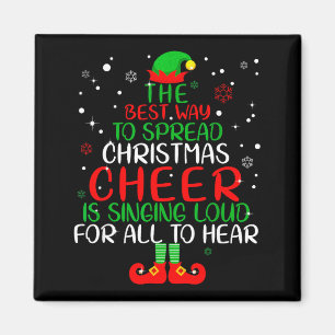 Elf Shirt The Way To Spread Christmas Cheer Boys M Magnet