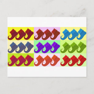 Elf Shoe Pop Art Postcard