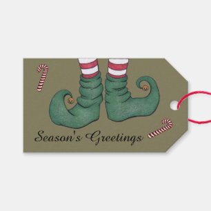 Elf Shoes Gift Tags