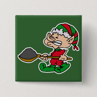 elf sholving coal 15 cm square badge