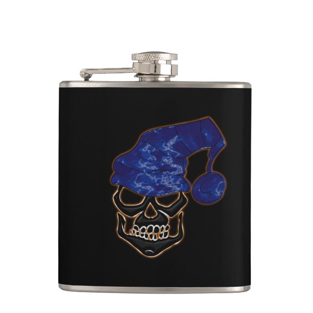 Elf Skull Hip Flask (Front)