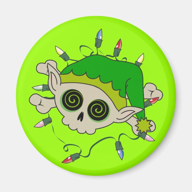 Elf Skull Magnet (Front)