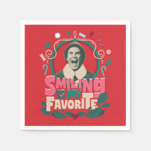 Elf - Smiling is My Favorite Napkin