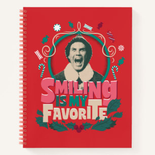 Elf - Smiling is My Favorite Notebook