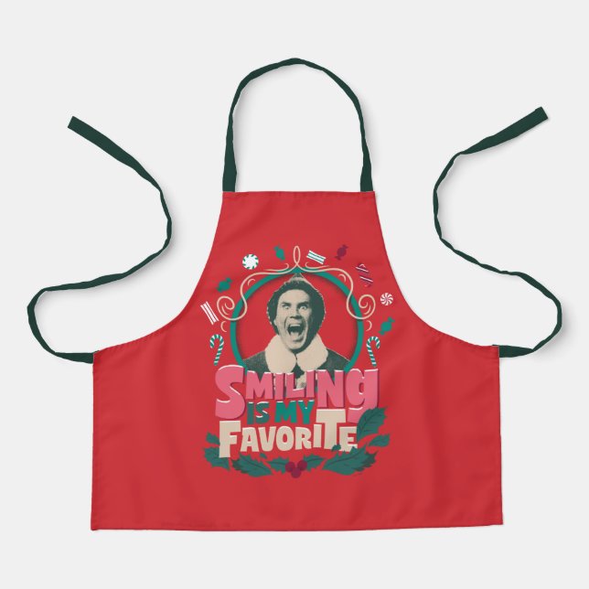 Elf - Smiling is My Favourite Apron (Front)