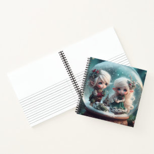 Elf Snowglobe Notebook