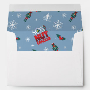 Elf "Son of a Nutcracker" Winter Pattern Envelope