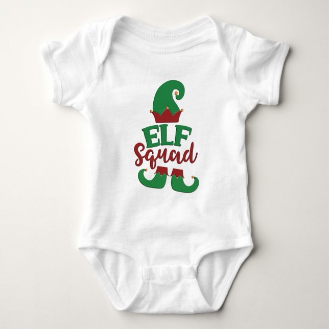 Elf Squad Baby Bodysuit (Front)