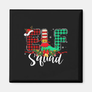 Elf Squad Christmas Family Group Matching Santa Xm Magnet