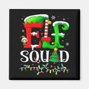 Elf Squad Christmas Family Matching Pajamas Elf Bo Magnet