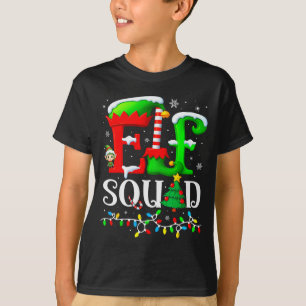 Elf Squad Christmas Family Matching Pajamas Elf Bo T-Shirt