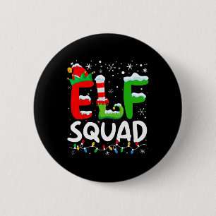 Elf Squad Christmas Family Matching Xmas Elf Pajam 6 Cm Round Badge