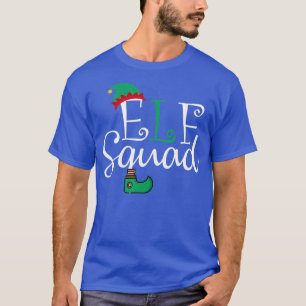 Elf Squad Christmas Funny Family Group Matching T-Shirt
