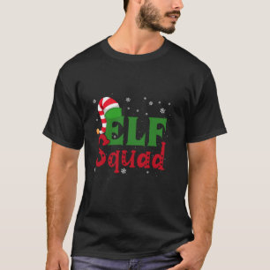 Elf Squad Christmas Funny Family Matching Pajamas  T-Shirt