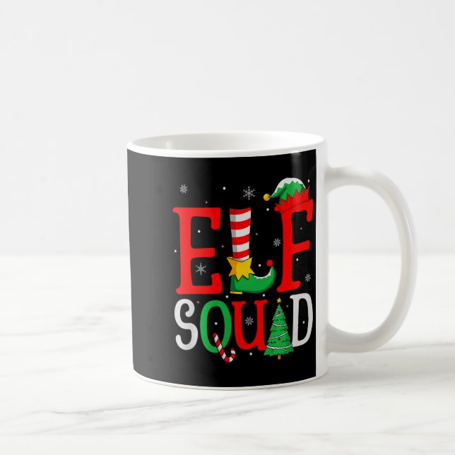 Elf Squad Christmas Matching Family Group Elf Xmas Coffee Mug (Right)