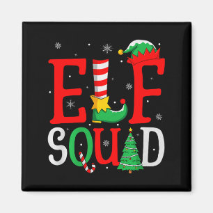 Elf Squad Christmas Matching Family Group Elf Xmas Magnet
