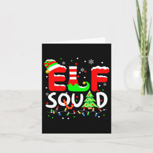 Elf Squad Christmas Matching Family Toddler Boy Gi Card
